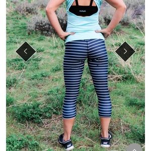 Kiava stripe crop Capri